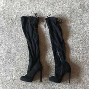 Black OTK Boots